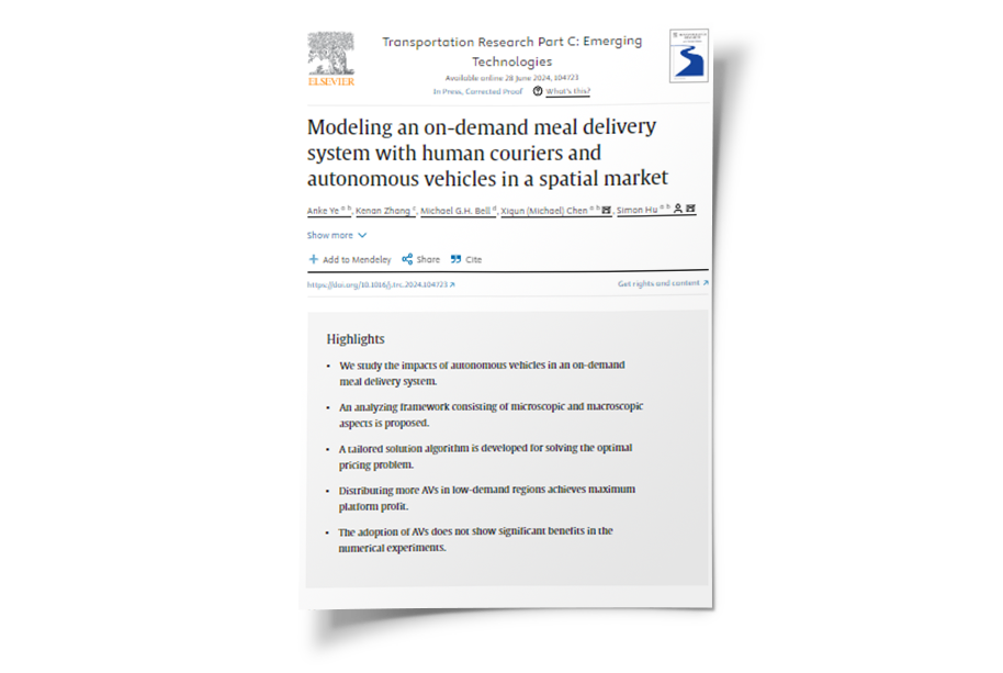 Modeling an on-demand meal delivery system with human couriers and autonomous vehicles in a spatial market