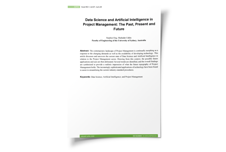 Data Science and Artificial Intelligence in Project Management: The Past, Present and Future