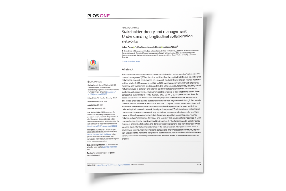 Stakeholder theory and management: Understanding longitudinal collaboration networks