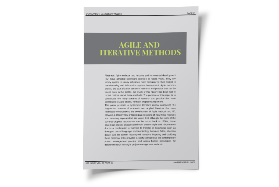 The Origins of Agile and Iterative Methods