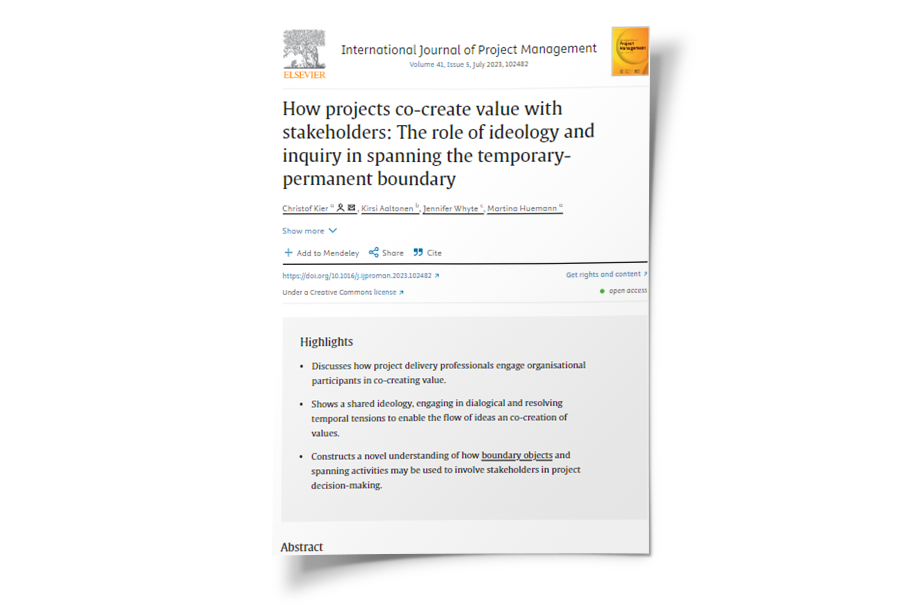 How projects co-create value with stakeholders: The role of ideology and inquiry in spanning the temporary-permanent boundary