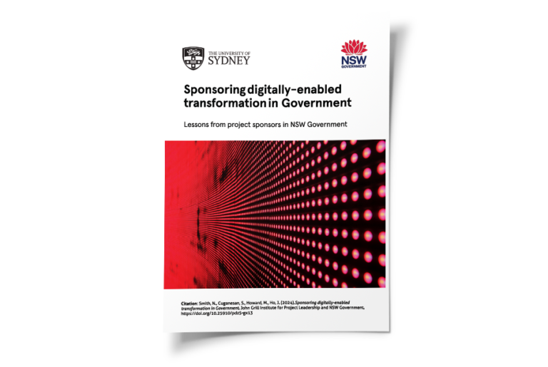 Sponsoring digitally-enabled transformation in Government